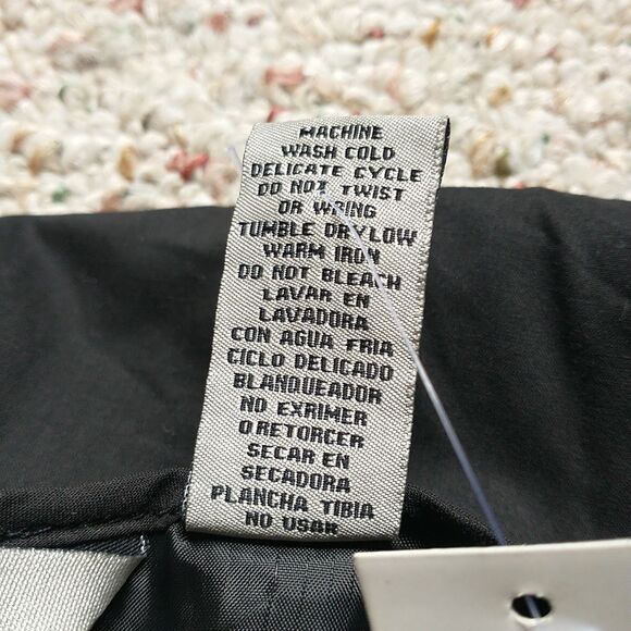 Stephanie Rogers Dress XL/M*Black Cotton Ruffle Elastic Waist Ties Buttons New - Picture 8 of 8